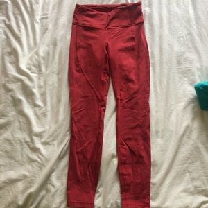 Red Lululemon Leggings!